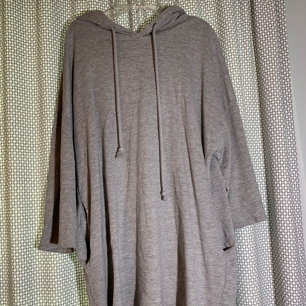 grey t-shirt dress